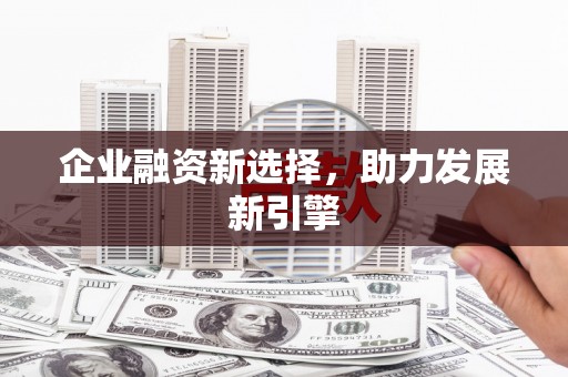 浏阳企业融资新选择，助力发展新引擎