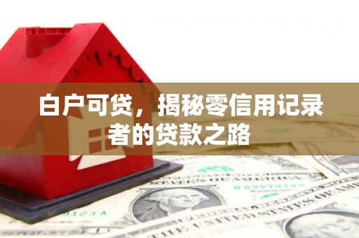 浏阳白户可贷，揭秘零信用记录者的贷款之路